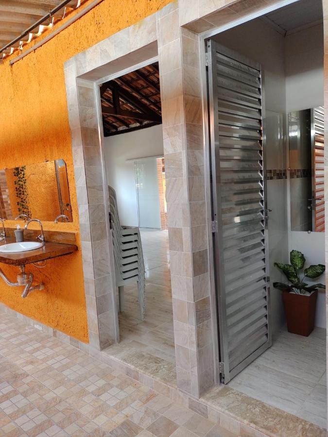 Chacara Bella Vida Com Piscina Churrasqueira Salao De Festas Fogao A Lenha Quadra Aracariguama Exterior photo